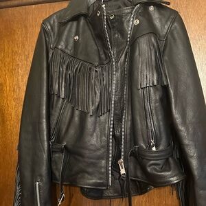 Women’s Leather Biker Jacket